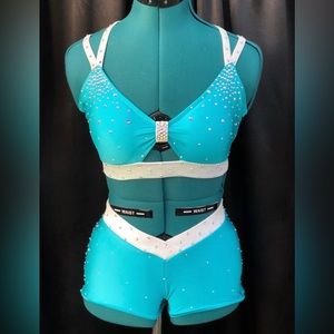 Sparkle by Andriana Custom Made Pro Cheer Dance Audition Costume Brand N…
